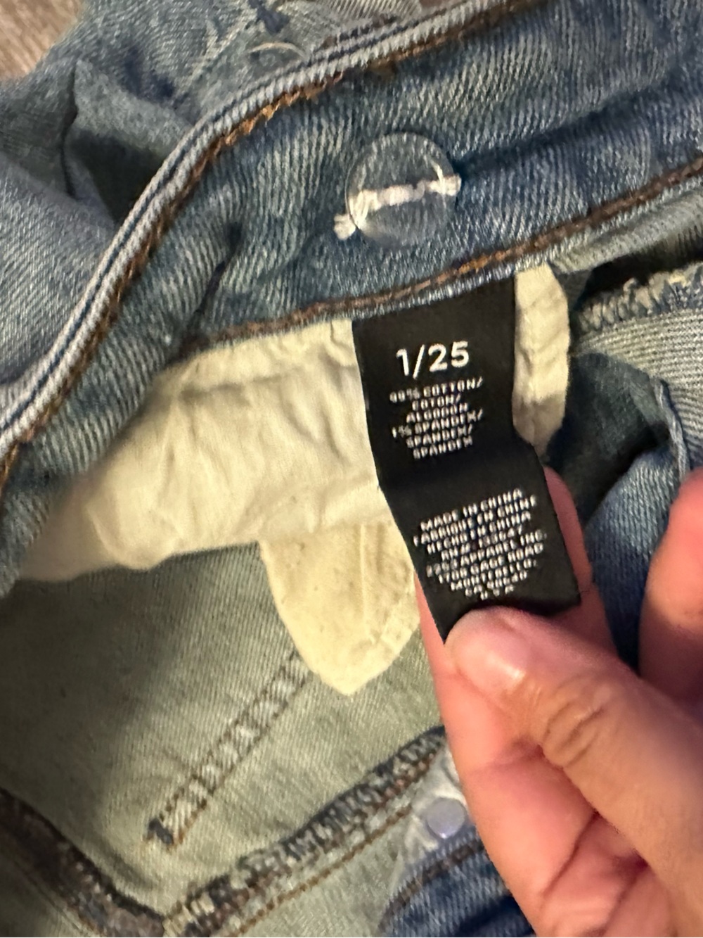 Kendall & Kylie Light Blue Distressed Denim Shorts - Picture 3 of 4